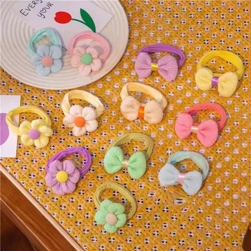 毛巾圈儿童发绳不伤发扎头绳女童橡皮筋发圈头饰小女孩扎马尾可爱 - 缩略图4