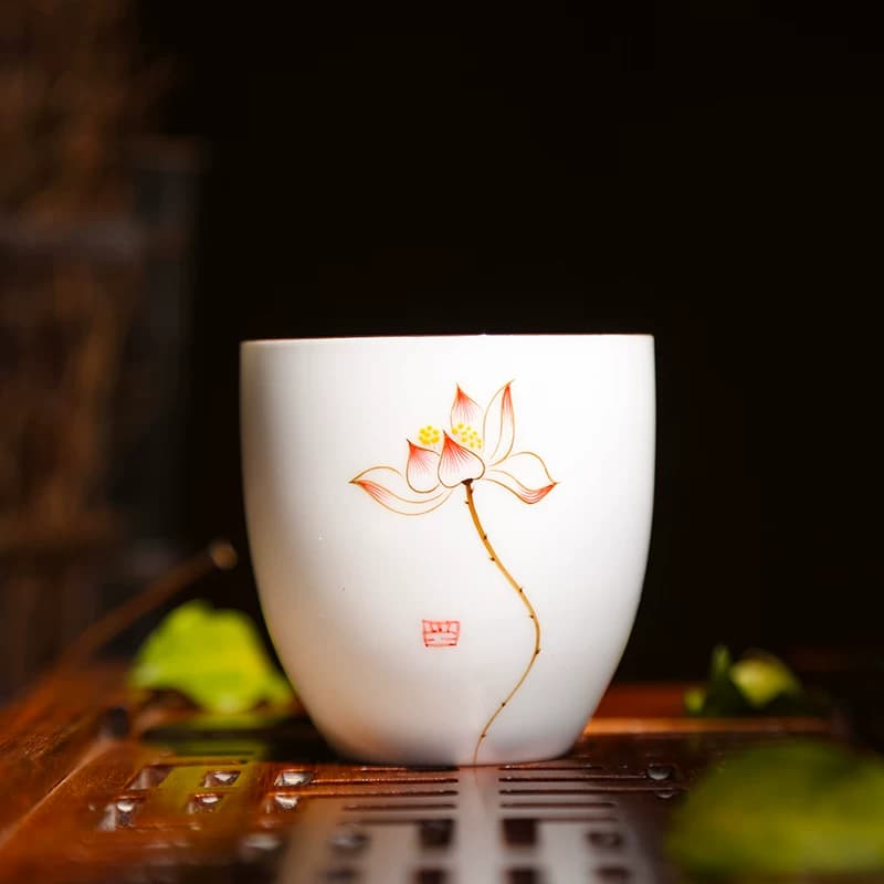 瓷韵东方手绘陶瓷茶杯主人杯家用喝茶品茗杯功夫茶具个人杯单杯 - 缩略图2
