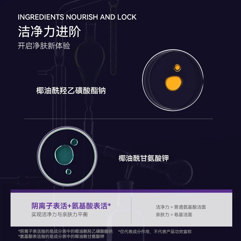 德妃紫苏洗面奶氨基酸控油保湿水润洁面乳女温和清洁旗舰店正品 - 缩略图4