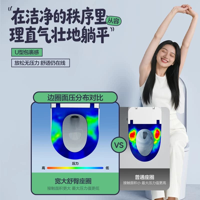 【新品上市！】箭牌官方轻智能马桶零压脚感冲水家用坐便器1196 - 缩略图4