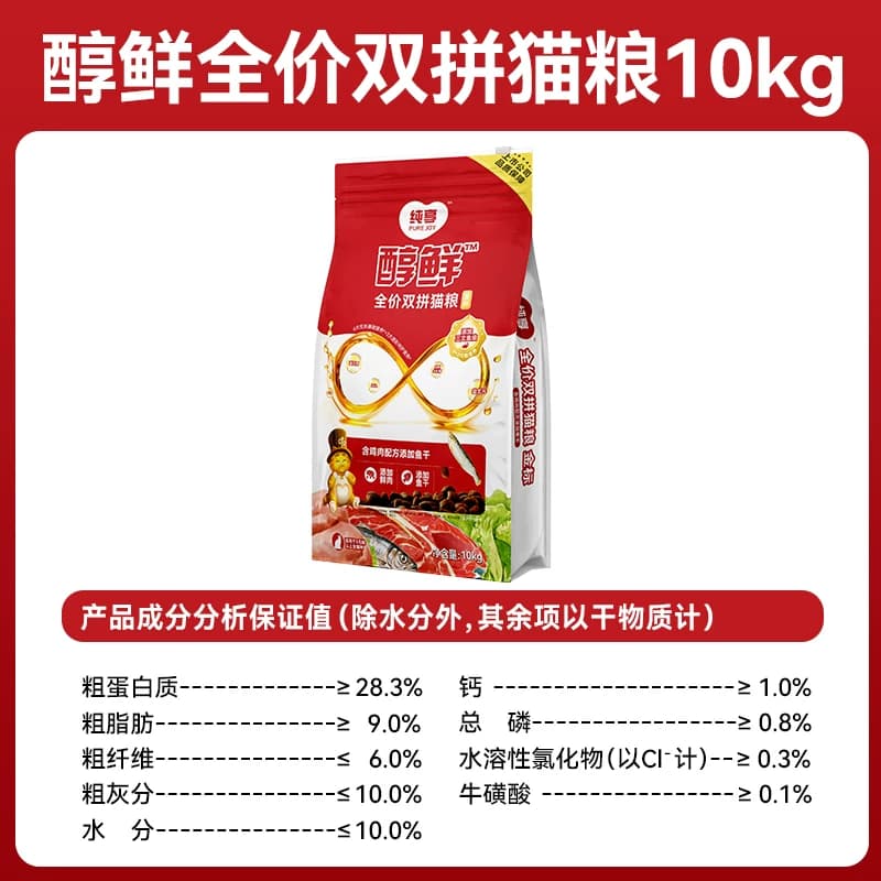 顽皮冻干双拼猫粮10kg纯享醇鲜粮20斤成猫流浪猫全价粮实惠装正品 - 缩略图4