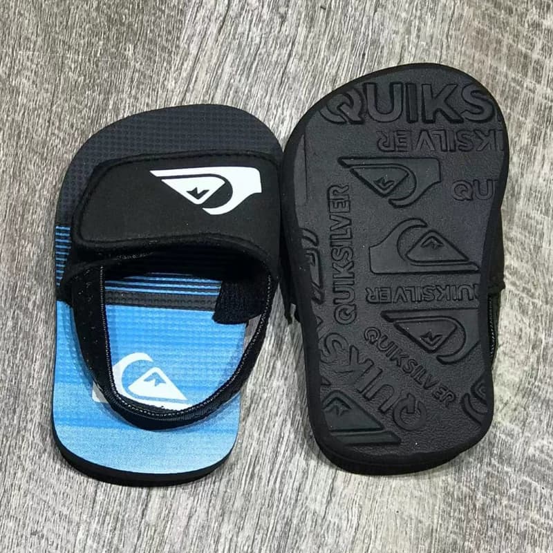 速发Quiksilver2026新款夏季儿童透气凉拖鞋软底一字拖休闲露趾 - 缩略图3