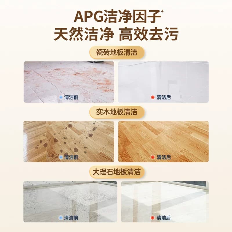 水卫士地板清洁剂除菌除螨瓷砖大理石清洁液去污抛光洗地机3瓶 - 缩略图2