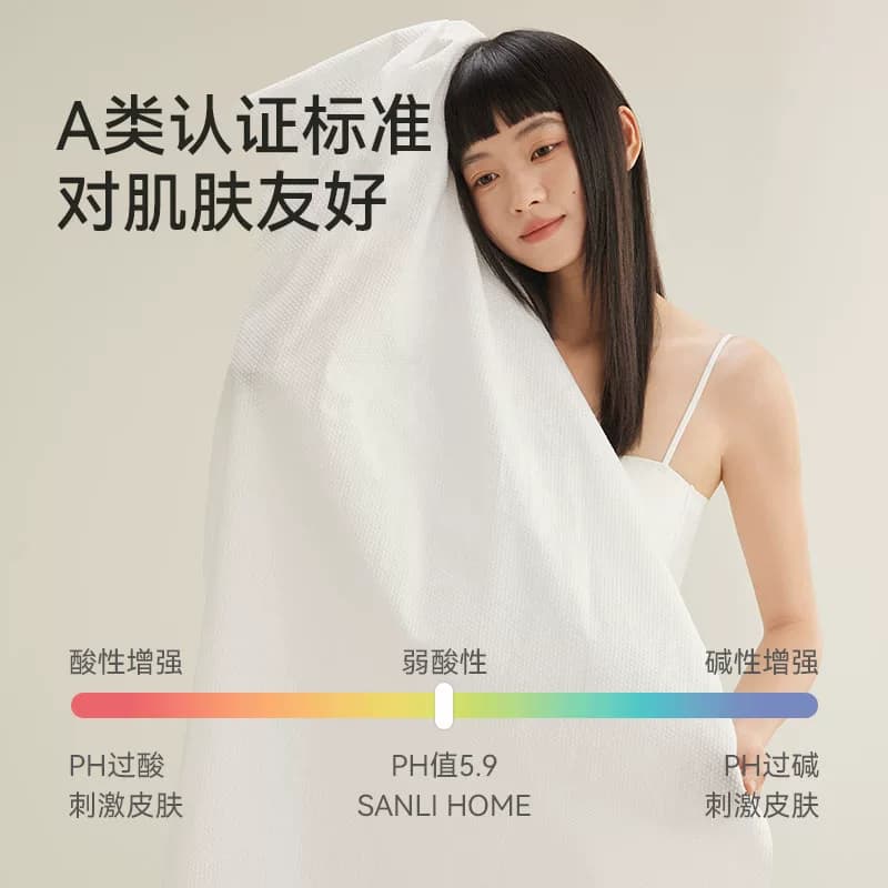 三利一次性浴巾干湿两用便携酒店洗脸加厚大毛巾出差旅行裹巾 - 缩略图3