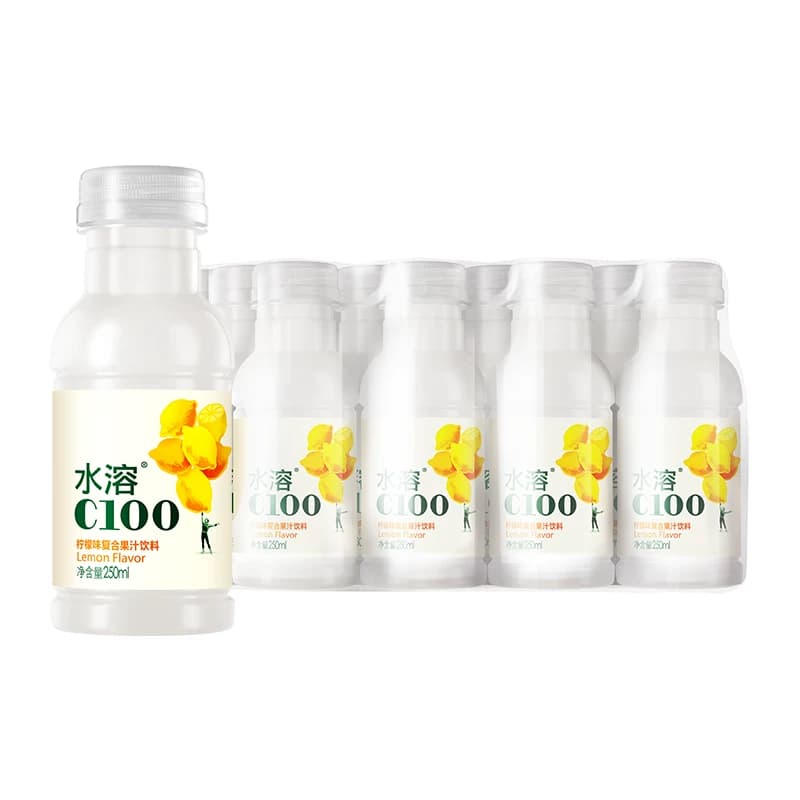 农夫山泉水溶C100柠檬味250ml*12瓶复合果汁饮料量贩装 - 缩略图2