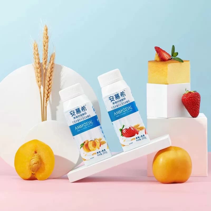 伊利安慕希希腊风味草莓燕麦酸牛奶200g*10瓶整箱早餐营养2月 - 缩略图2