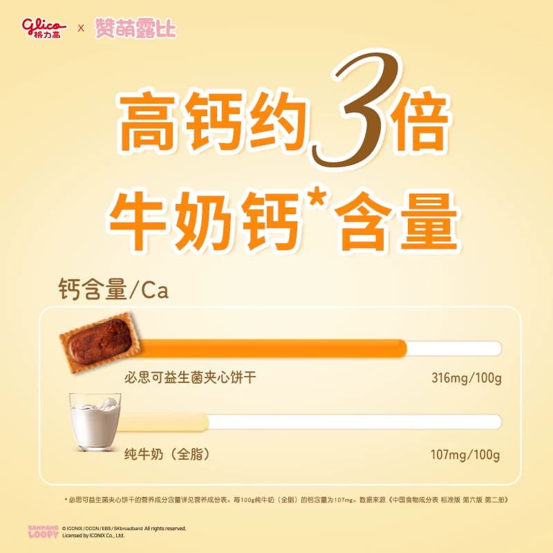 格力高必思可巧克力味益生菌夹心饼干48g双菌饼干格力高GCL1815 - 缩略图3