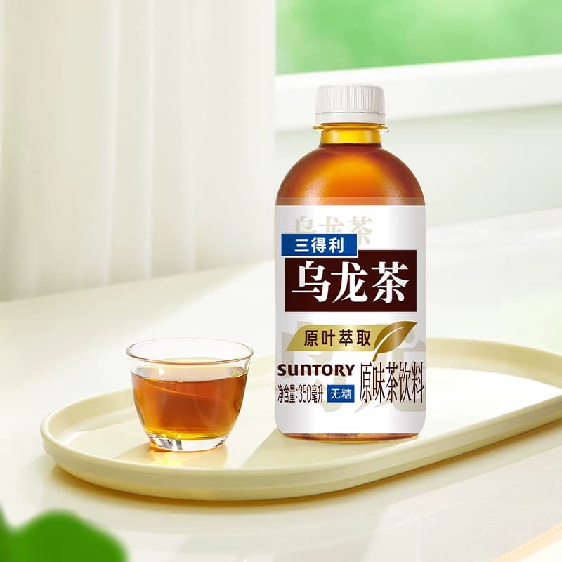 SUNTORY/三得利无糖乌龙茶饮料清爽解渴迷你瓶携带方便350ml*6瓶 - 缩略图2