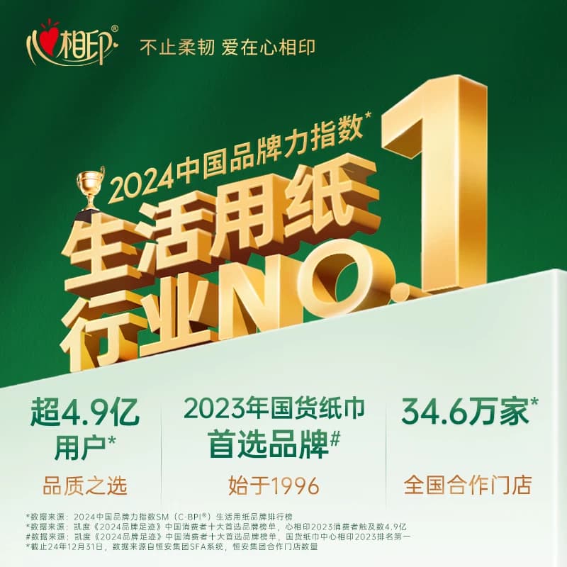 【下拉商详领补贴】心相印悬挂抽M码4层多规格可选随心抽家用纸巾 - 缩略图5