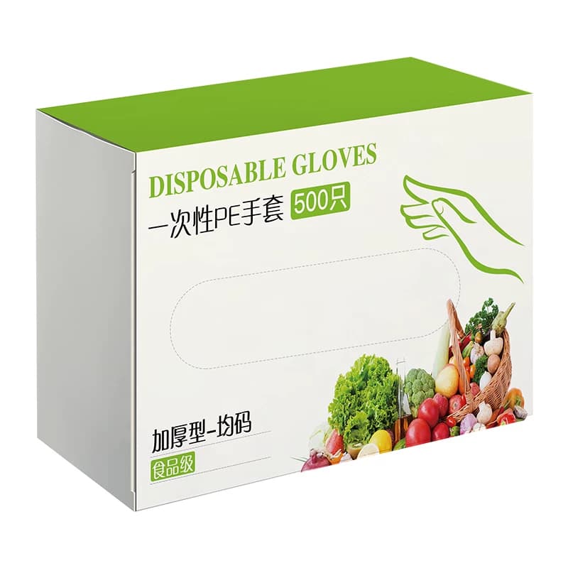 千屿500只一次性手套pe食品级厨房手套餐饮专用夏季家务清洁卫生 - 缩略图2