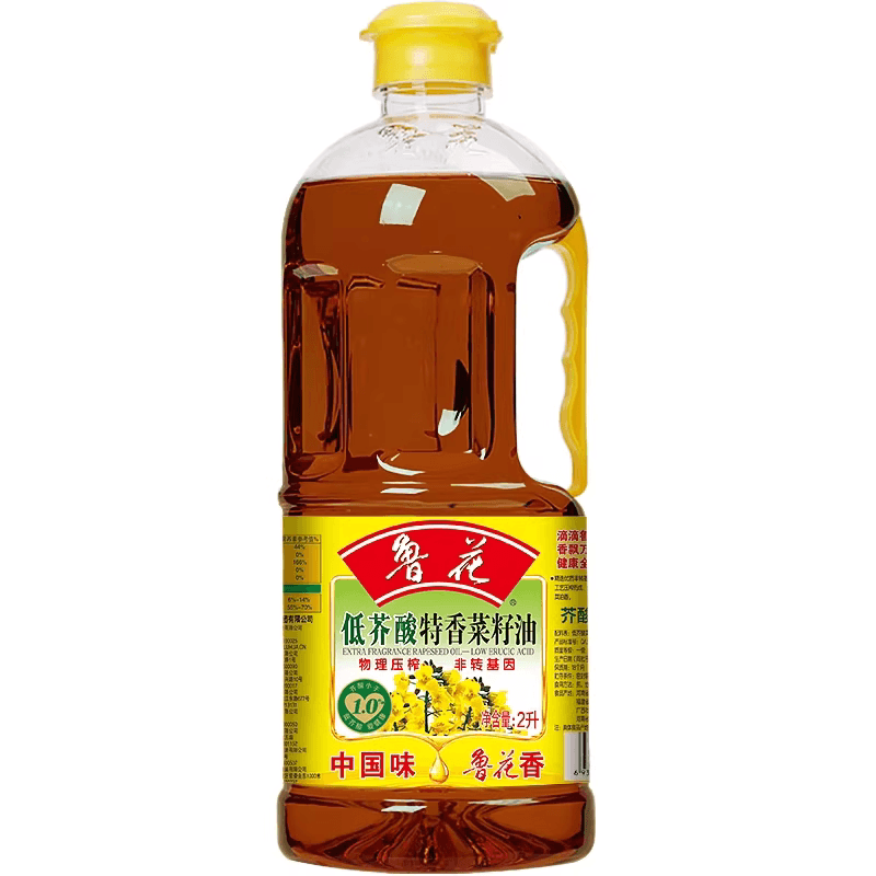 鲁花低芥酸特香菜籽油菜油2L非转基因 物理压榨 食用油菜籽油 - 缩略图2