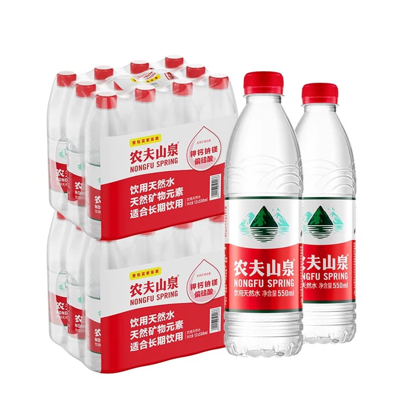 农夫山泉饮用天然水塑膜装550ml*12瓶*2组 - 缩略图2