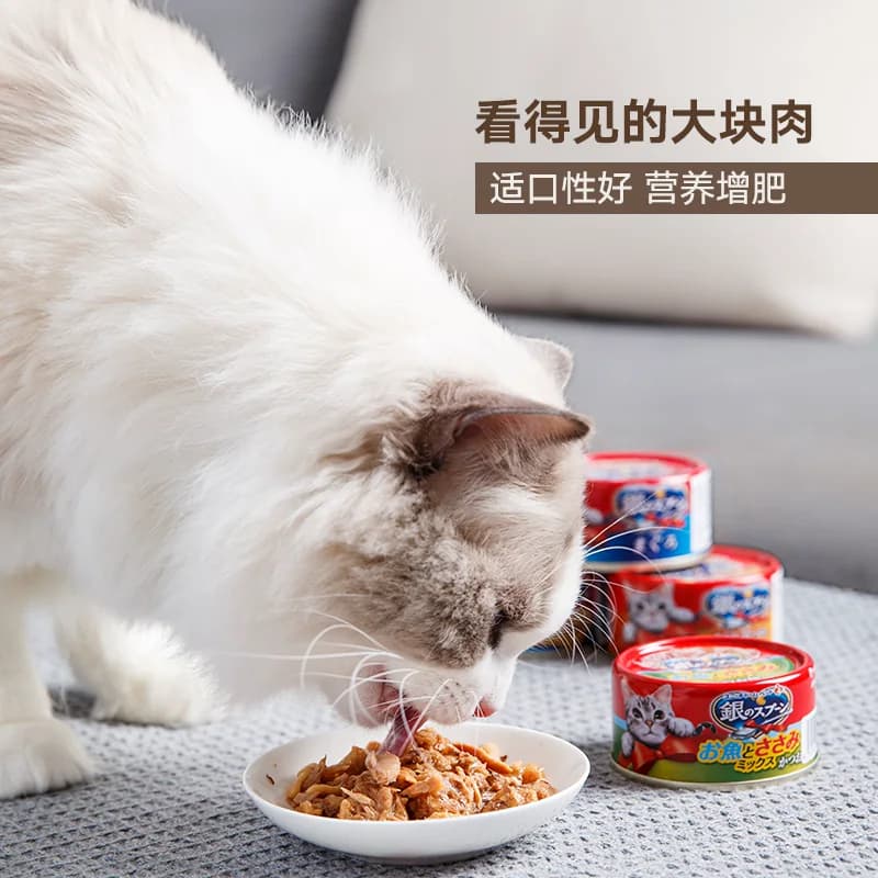 GAINES/佳乐滋尤妮佳进口银勺猫罐头 加量礼盒装湿粮猫粮宠物 - 缩略图3