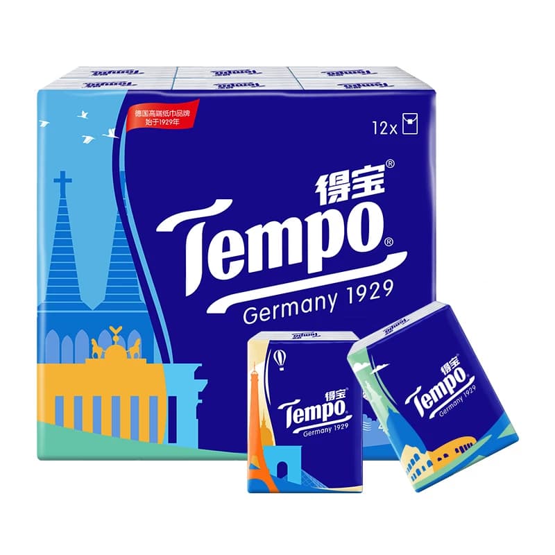 【假日欧式】Tempo得宝手帕纸欧洲风情印花纸巾便携餐巾纸小包 - 缩略图2
