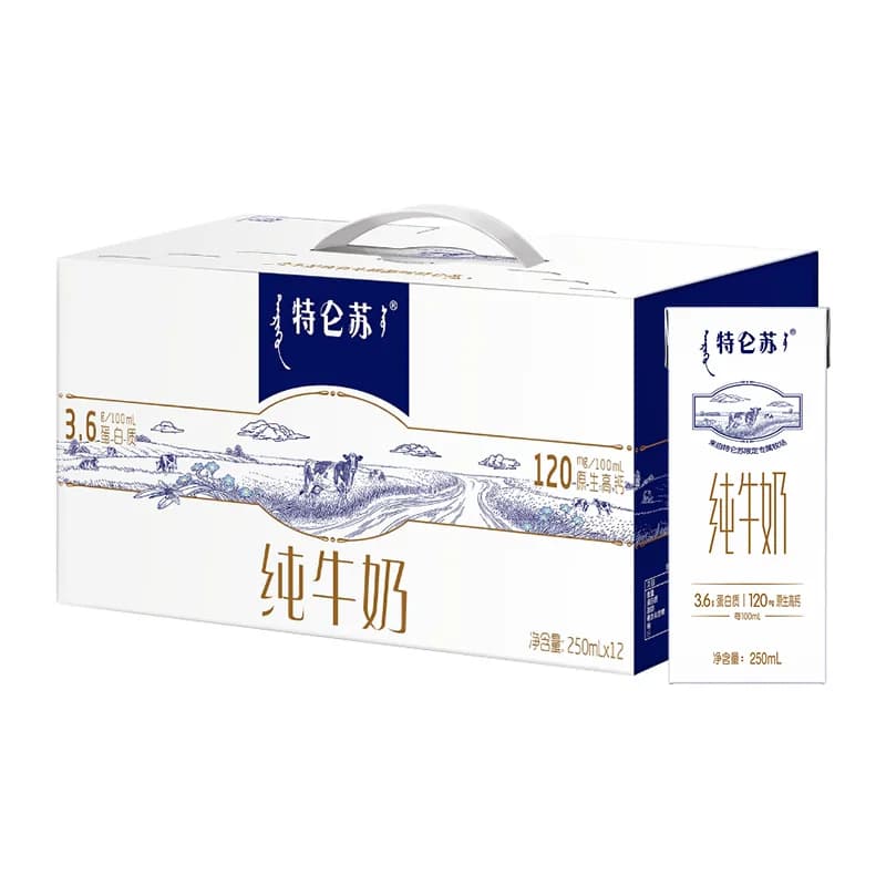 蒙牛特仑苏营养早餐纯牛奶250ml*12包高端品质【3月产】 - 缩略图2