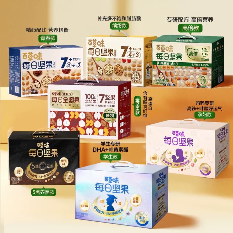 百草味低GI每日坚果混合坚果孕妇休闲健康零食节日送礼坚果礼盒 - 缩略图2