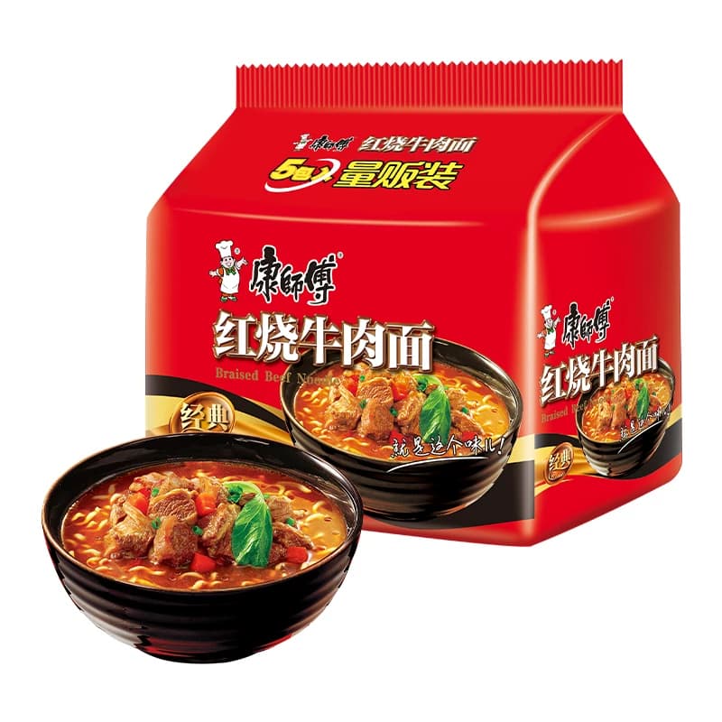 康师傅方便面 经典袋红烧牛肉面泡面速食袋装方便食品夜宵 - 缩略图5