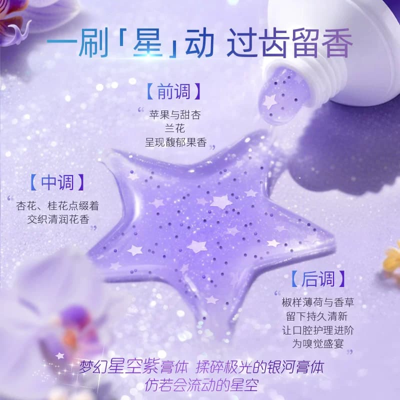 DARLIE好来原黑人牙膏超白星耀白紫光色修含氟去黄美白清新口气 - 缩略图5