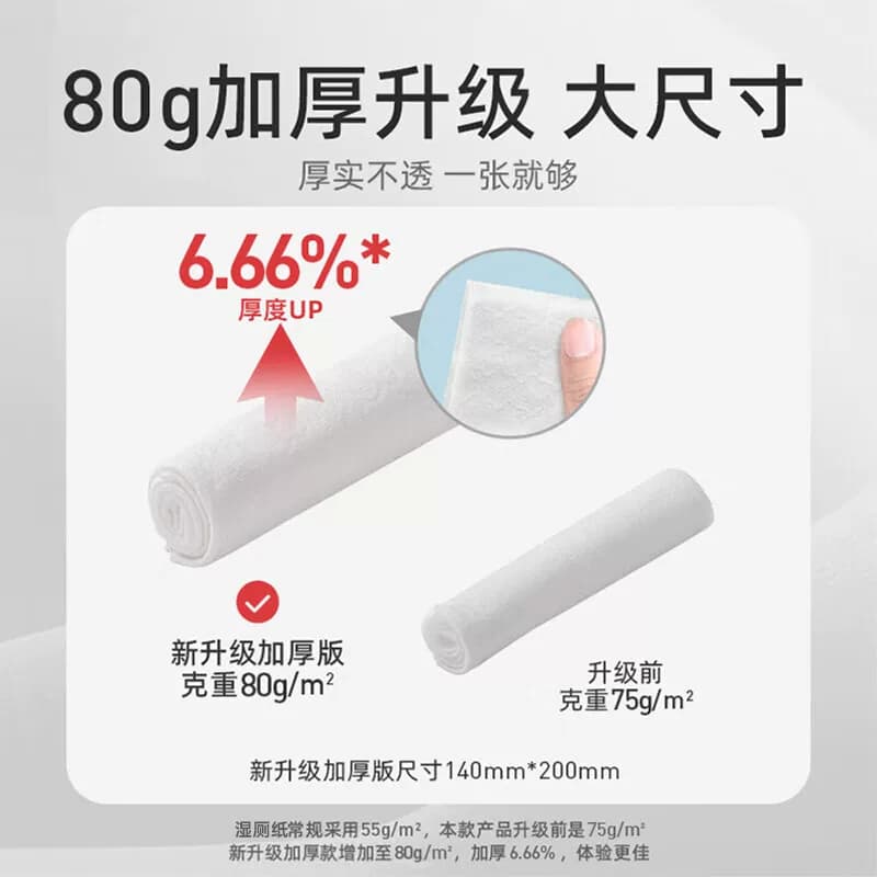 【下拉领优惠】德佑金盏花湿厕纸加厚卫生纸洁厕湿巾家庭加大加厚 - 缩略图5