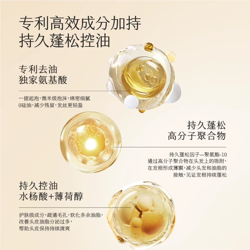 半亩花田控油蓬松香氛洗发水氨基酸清爽去油去屑洗头膏男女洗发乳 - 缩略图4