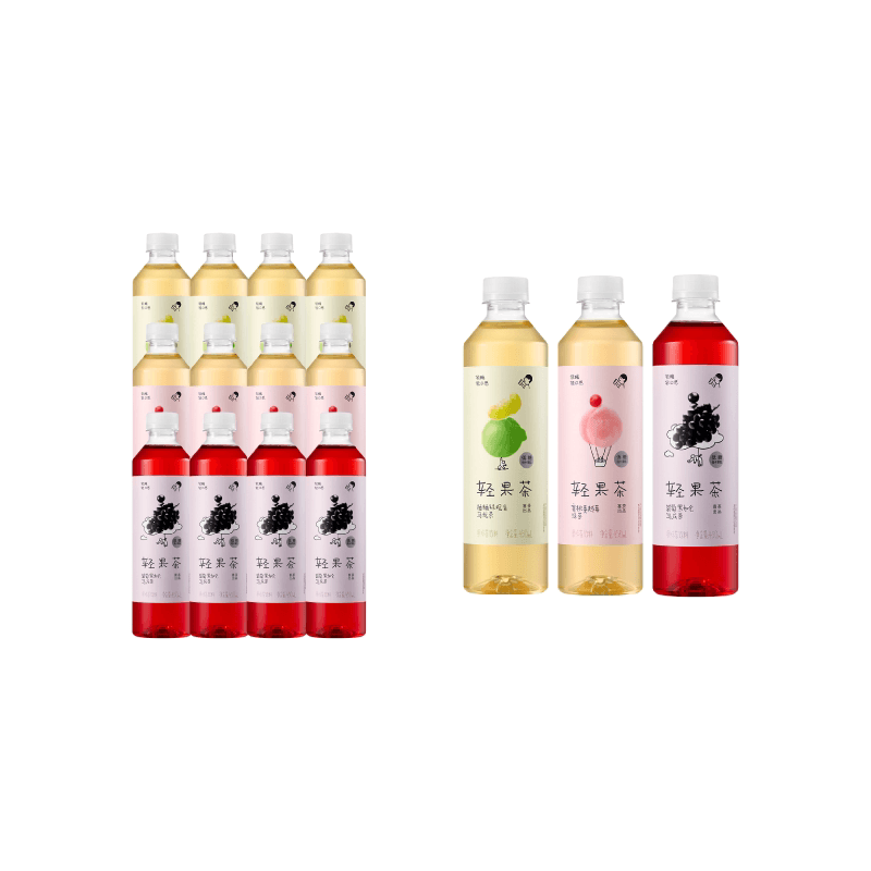 喜茶轻果茶柚柚蔓越莓葡萄饮料混合口味450ml*12瓶 - 缩略图2