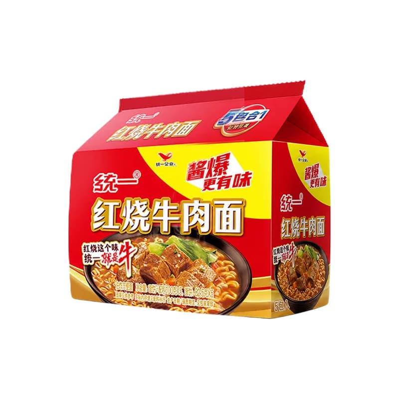 统一方便面泡面经典红烧牛肉面100g*5袋五合一速食夜宵代餐 - 缩略图4