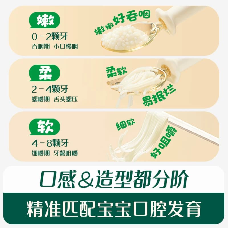 英氏婴儿面条粒粒面碎碎面线面宝宝面条辅食无添加食盐 - 缩略图4