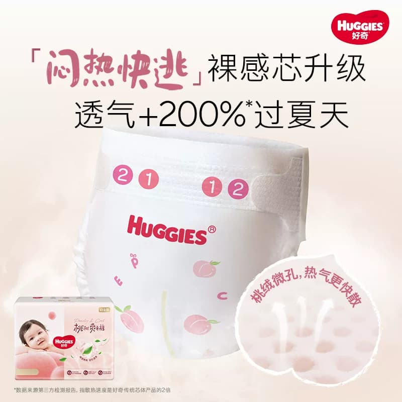 【散热口碑王】好奇铂金装小桃裤NB-4XL纸尿裤拉拉裤 - 缩略图3