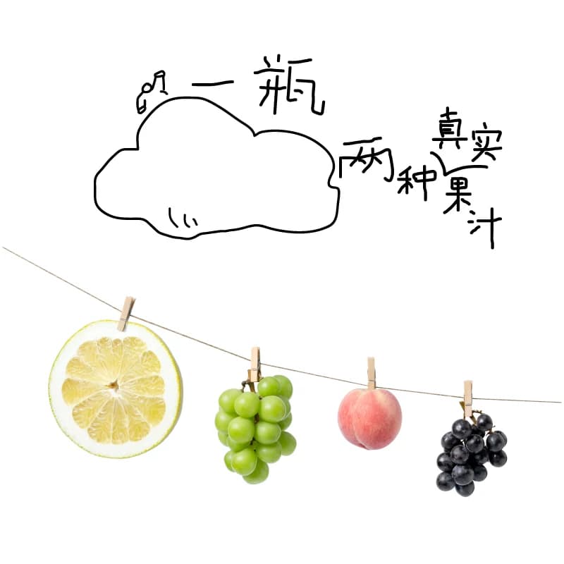 喜茶轻果茶柚柚蔓越莓葡萄饮料混合口味450ml*12瓶 - 缩略图3