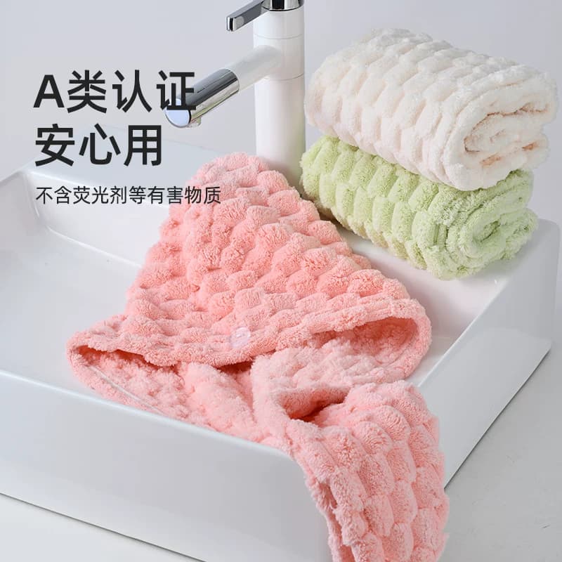 洁丽雅干发帽女吸水包头巾长浴帽速干加厚毛巾可爱擦头干发巾 - 缩略图5