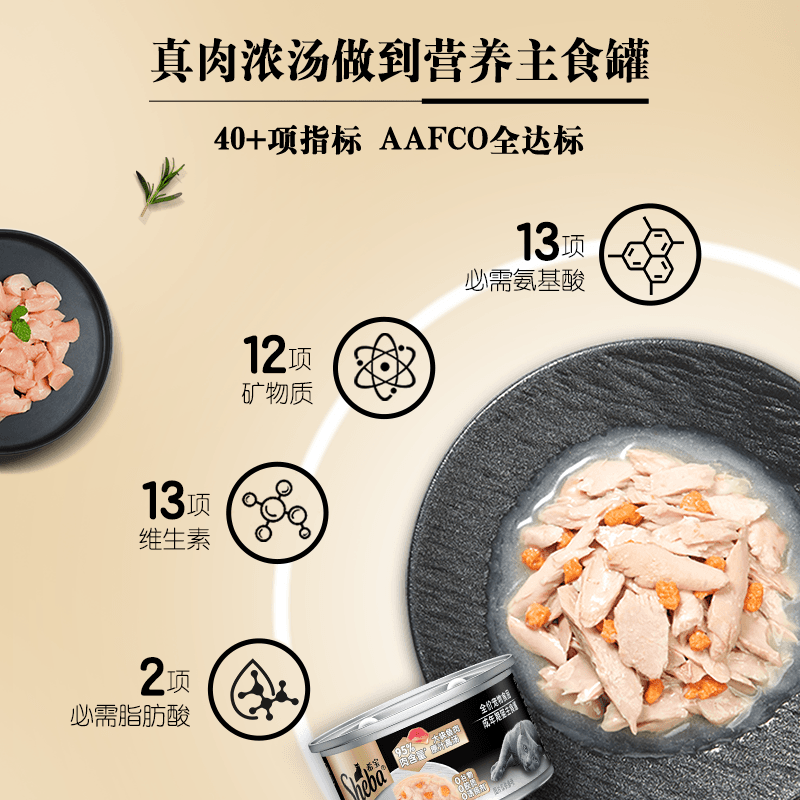 希宝进口主食级营养猫零食罐头铂金罐单罐【最近效期2027年2月 - 缩略图2
