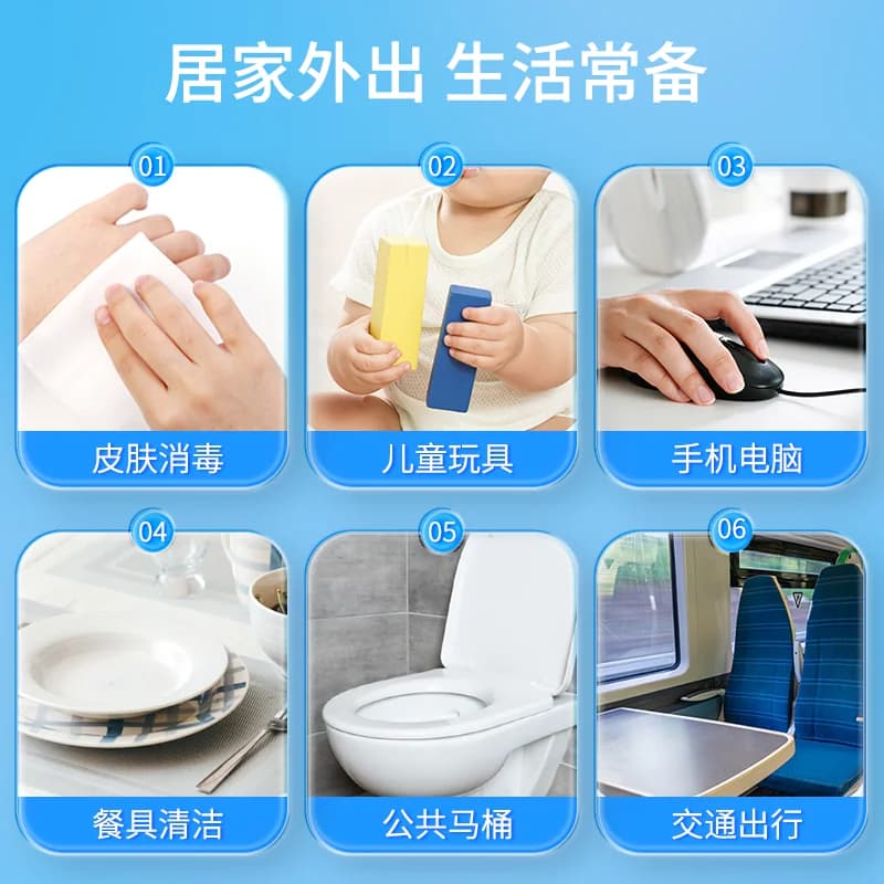 海氏海诺75%酒精湿巾消毒杀菌乙醇清洁大容量家庭用桶装亲肤清洁 - 缩略图2