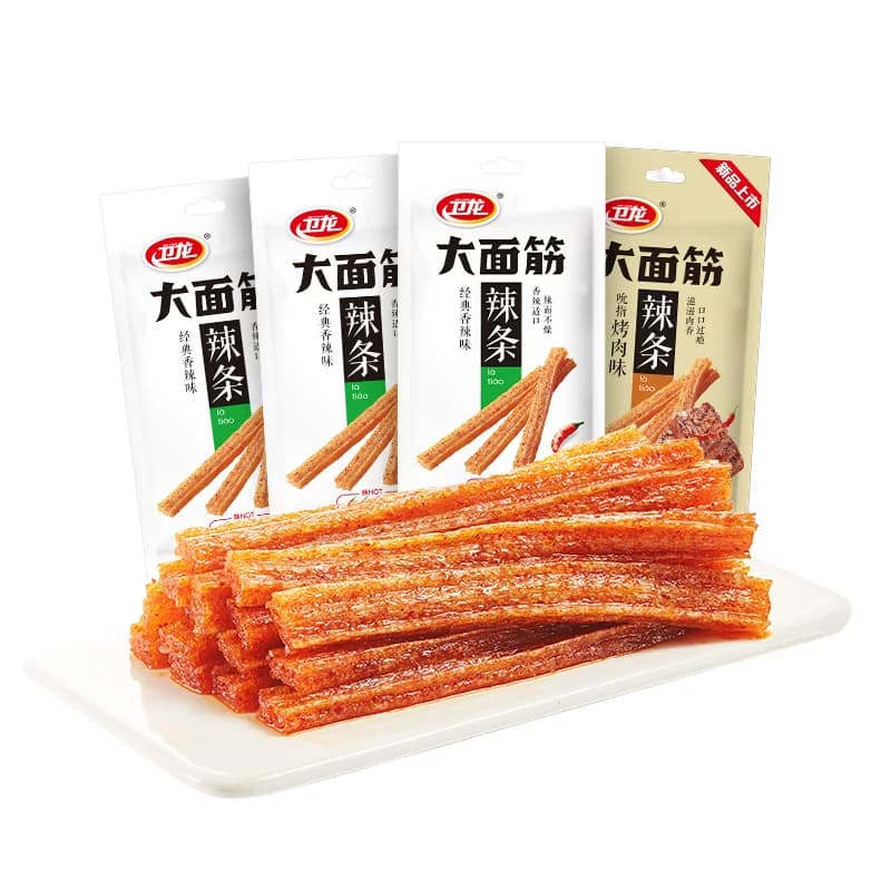 卫龙大面筋香辣烤肉混合味休闲麻辣零食经典辣条豆干凑单 - 缩略图2