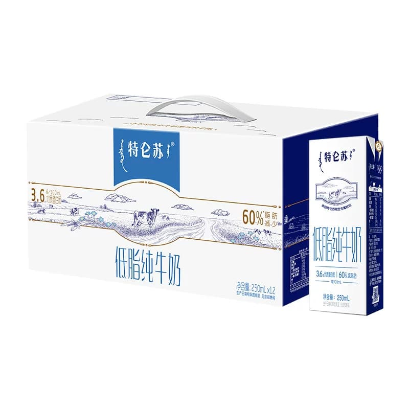 蒙牛特仑苏低脂营养早餐纯牛奶250ml*12盒【5月产】 - 缩略图2