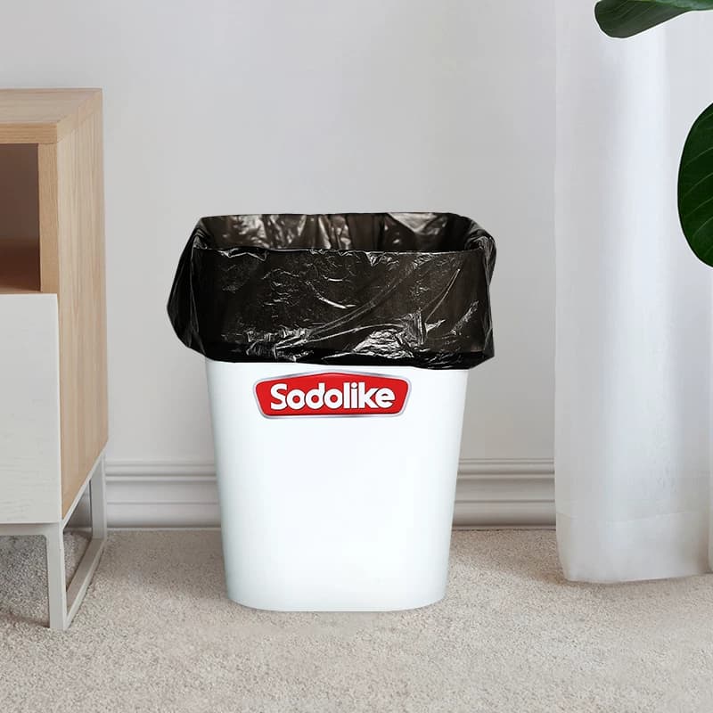 sodolike手提垃圾袋家用厨房清洁中号塑料袋50*65cm双面1.4丝 - 缩略图5