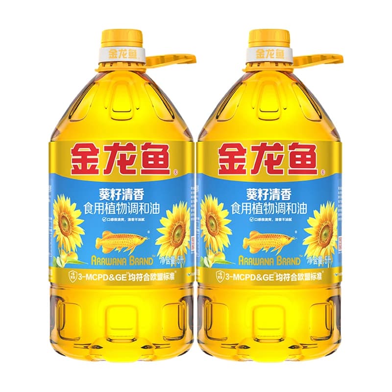 金龙鱼葵花籽食用植物调和油5L*2桶人气爆款食用油家用桶装 - 缩略图2