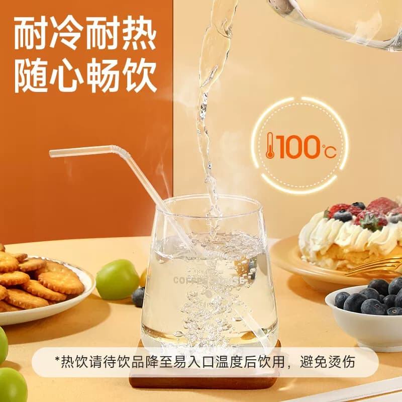 一次性软吸管孕妇儿童食品级透明弯头独立包装无惧高低温方便卫生 - 缩略图3