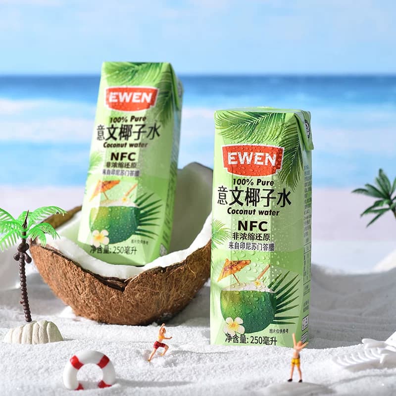 印尼进口意文NFC椰子水含电解质250ml*6盒椰青果汁补水饮料 - 缩略图4