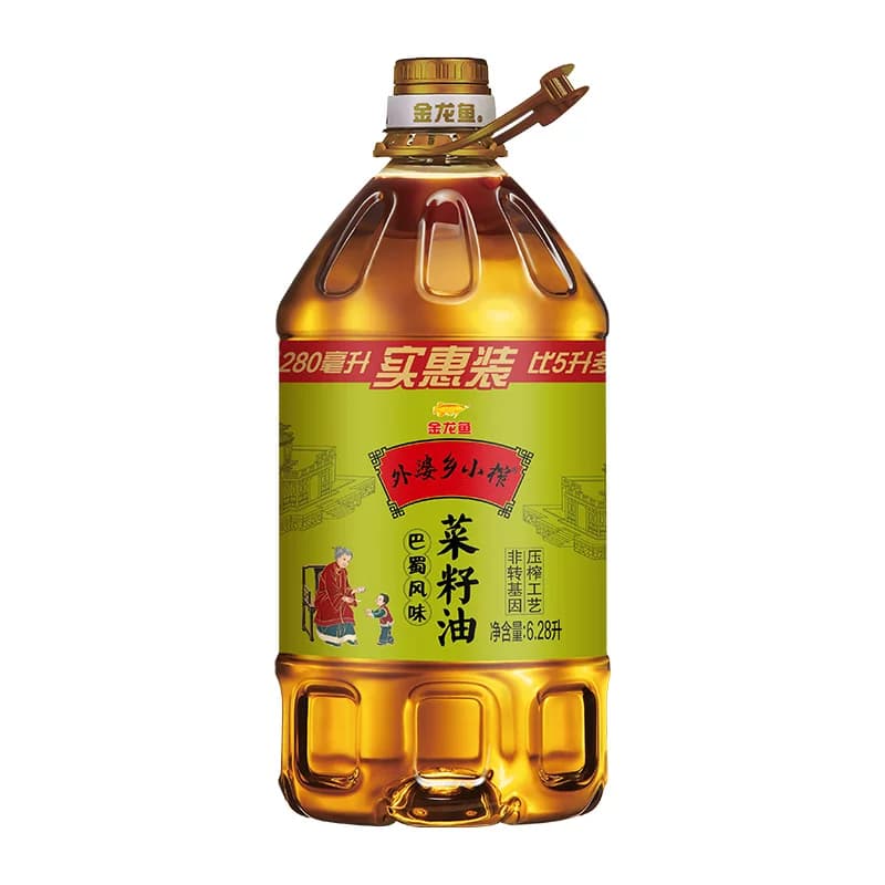 金龙鱼外婆乡小榨巴蜀风味菜籽油6.28L/桶非转基因 - 缩略图2