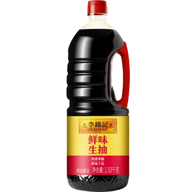 李锦记鲜味生抽酱油炒菜凉拌调味料家庭常备鲜味十足1.5kg - 缩略图2