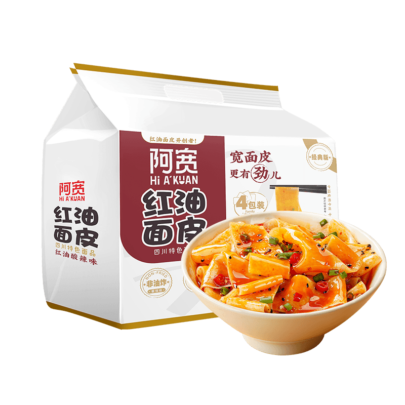 阿宽红油面皮超市装速食方便面泡面非火鸡面早餐 - 缩略图2