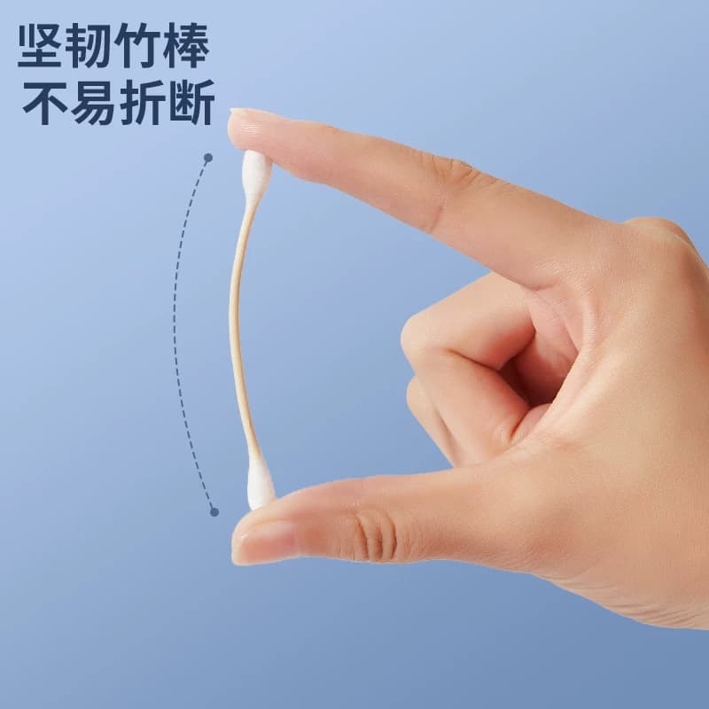 千屿双头棉签一次性棉签掏耳朵棉签婴儿棉棒化妆卸妆棉球棒竹棒勺 - 缩略图3