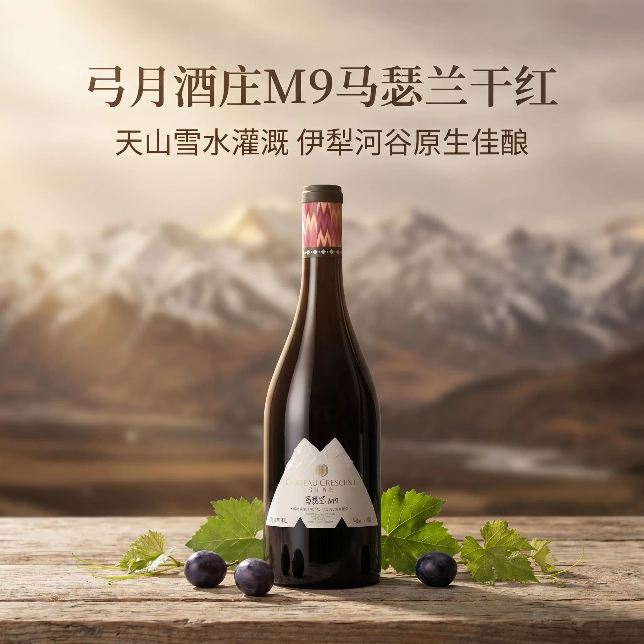 【高性价比马瑟兰】国货之光新疆弓月酒庄马瑟兰M9干红葡萄酒2024 - 缩略图2