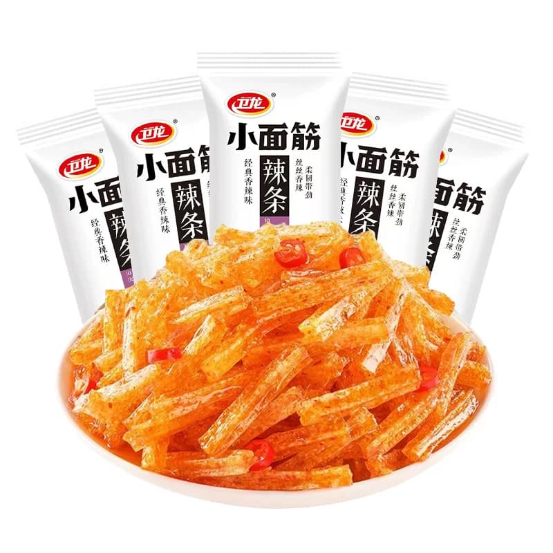 卫龙小面筋小辣条24克独立小包装怀旧儿时经典小零食辣条散装批发 - 缩略图5