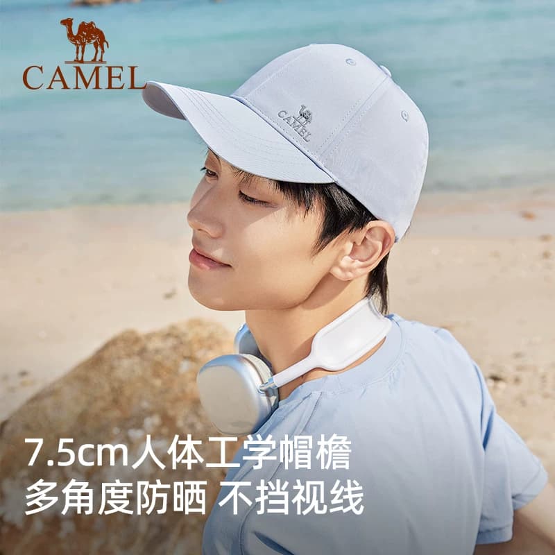 骆驼棒球帽女夏季防晒帽2025新款男运动遮阳网球帽显脸小鸭舌帽子 - 缩略图5