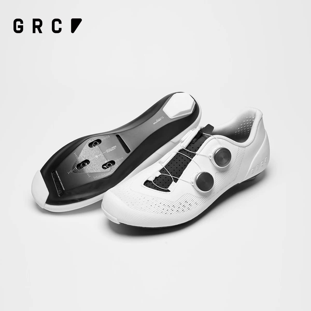 GRC双旋钮全碳底轻量骑行锁鞋公路车自行车骑行鞋硬底运动鞋男女 - 缩略图4