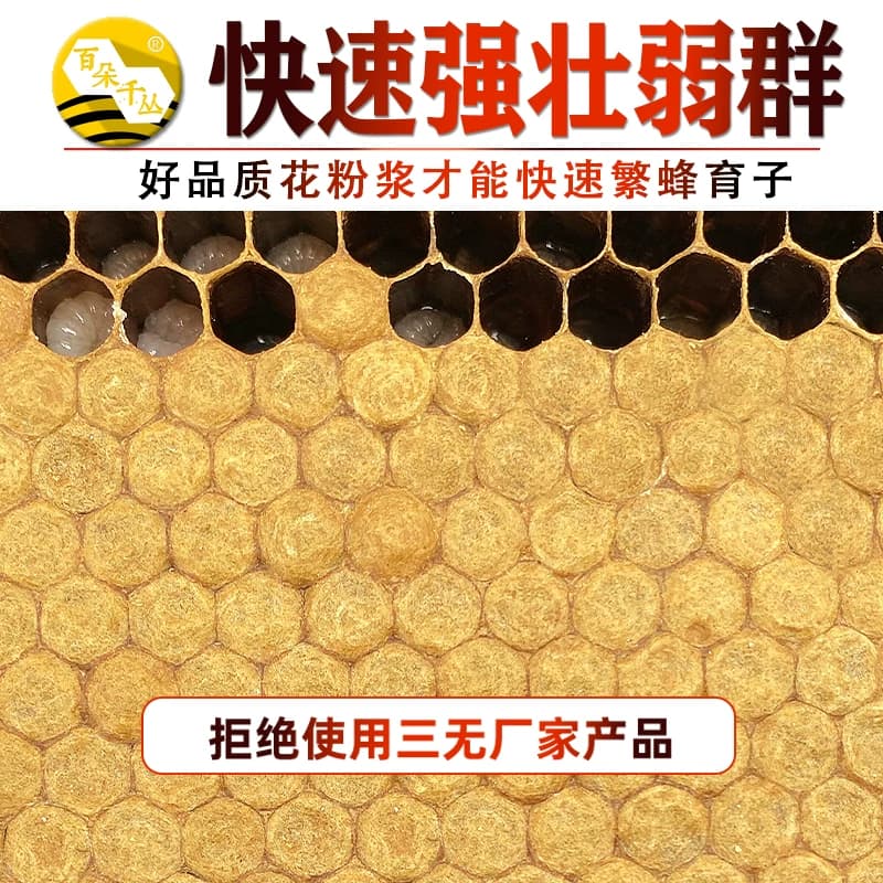 花粉浆中蜂发酵蜂粮蜜蜂饲料度夏冬季代用花粉百朵千丛养蜂工用具 - 缩略图3