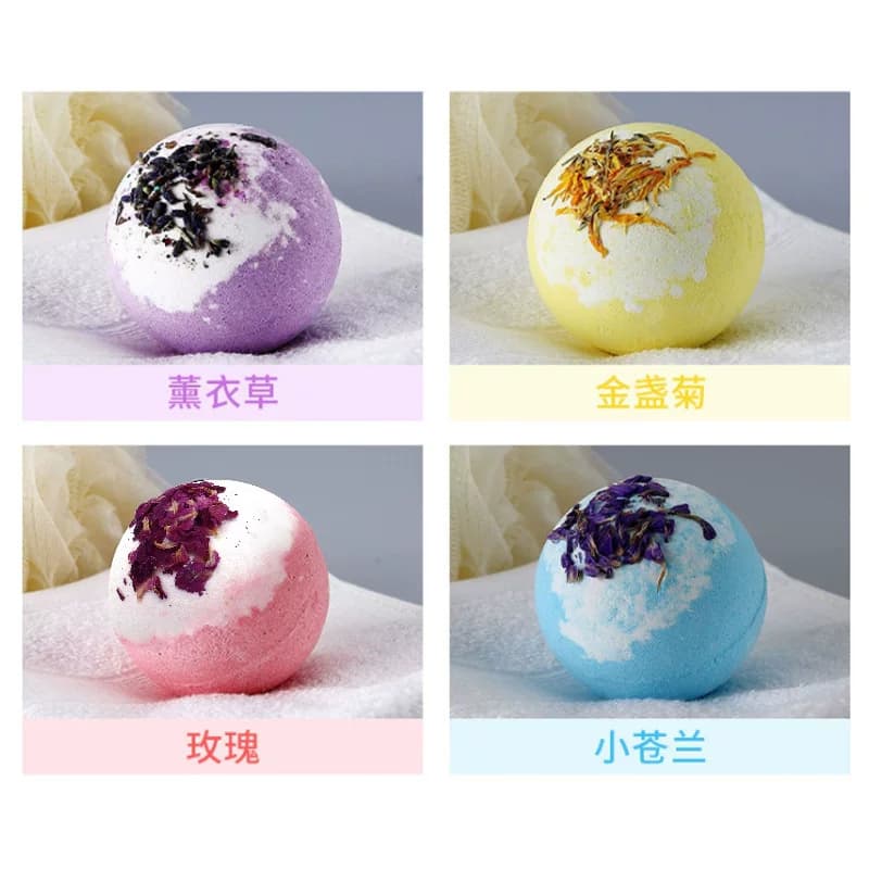 沐浴球泡澡球大号浴盐球浴缸泡泡球入浴剂精油球花瓣儿童女孩洗澡 - 缩略图3