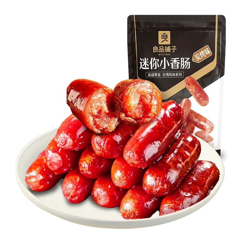 良品铺子迷你小香肠炭烤味235g*1袋肉枣烤肠开袋即食下酒解馋零食 - 缩略图2