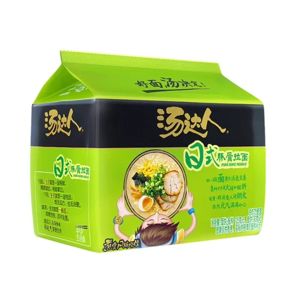 统一汤达人方便面日式豚骨拉面125g*5袋经典五合一早餐方便泡面条 - 缩略图2